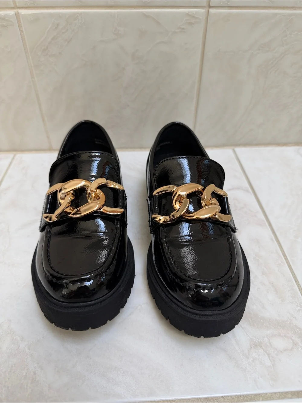 Girls chunk loafers size 13